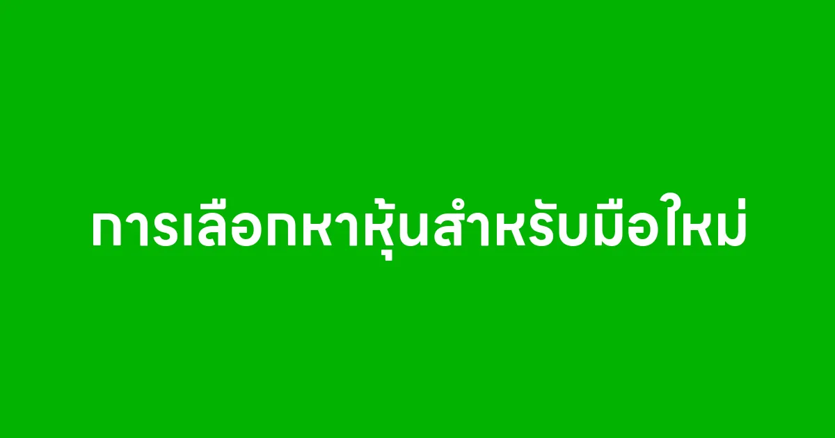 6 วิธ๊ การเลือกหาหุ้นสำหรับมือใหม่